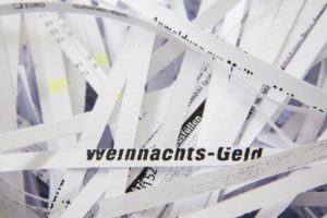 Aktenvernichter geschreddertes Papier