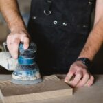 Exzenetrschleifer Holz schleifen