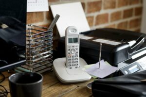 Festnetztelefon im Büro
