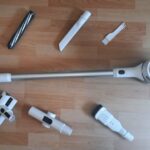 Der Akkustaubsauger 420 von Klamer mit all seinem Zubehör.
